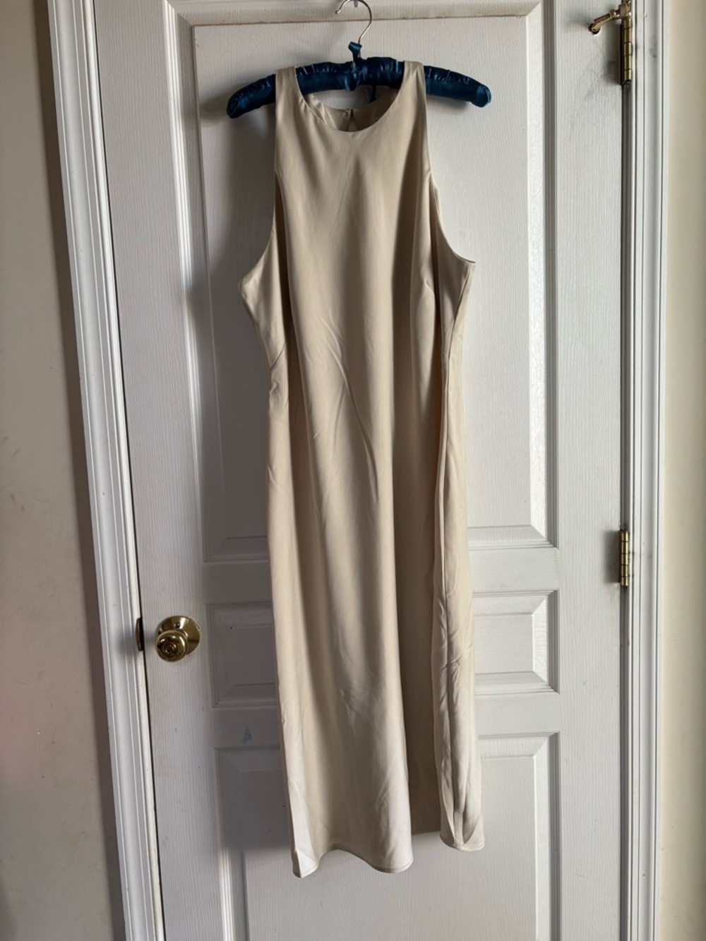Sleeveless satin Midi Dress - Classic Minimalist Style A New Day large woman’s